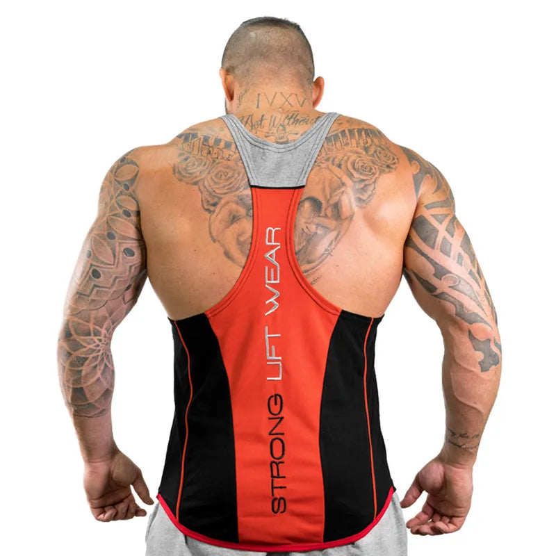 GYM Clothing Summer Fitness Cotton Tank Top Men Jogging Bodybuilding Sleeveless Shirt Breathable O-Neck Casual Muscle Men's Vest Zen fit plus