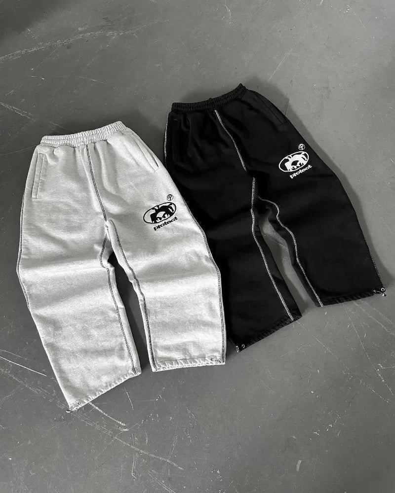 Man Long Pants Cargo Streetwear Joggers Men Y2k Casual Police Trousers Work Pants Male Harajuku Korean Streetwear merican style Zen fit plus