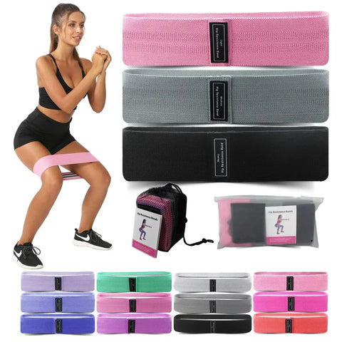 1/2/3PCS Elastic Bands Fitness Resistance Bands Yoga Pilates Hip Circle Expander Bands Gym Training Home Workout Equipment Zen fit plus
