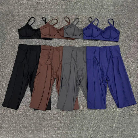 2025 Women Nude Straps Yoga Sets Squat Proof Sports Bra Workout High Waist Leggings Fitness Pant Female Active Wear Suits - Zen Fit Plus
