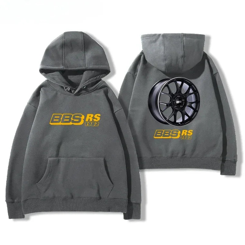 2024bbs Wheel Printed Hoodie Men's and Women's Car Modification Culture Four Seasons All Loose Casual Jacket Breathable Light - Zen Fit Plus