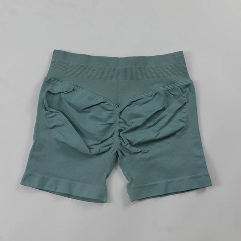 Impact Shorts Low Ribbed Waist Band Yoga Shorts Seamless Scrunch Bum Workout Gym Shorts Booty Hight Stretch Running Shorts Zen fit plus