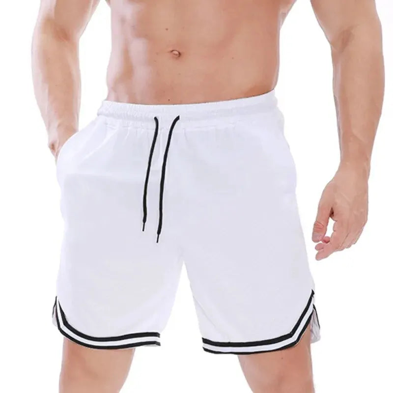 Summer Sports Shorts Men's Casual Five-point Pants Trend Loose Basketball Outer Wear Big Pants Pants Mesh Thin Section Zen fit plus