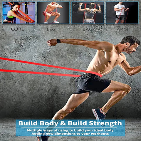 Latex Stretch Resistance Band Expander Elastic Bands For Sport Pull Up Assistance Band Home Workout Pilates Gym Equipment Zen fit plus