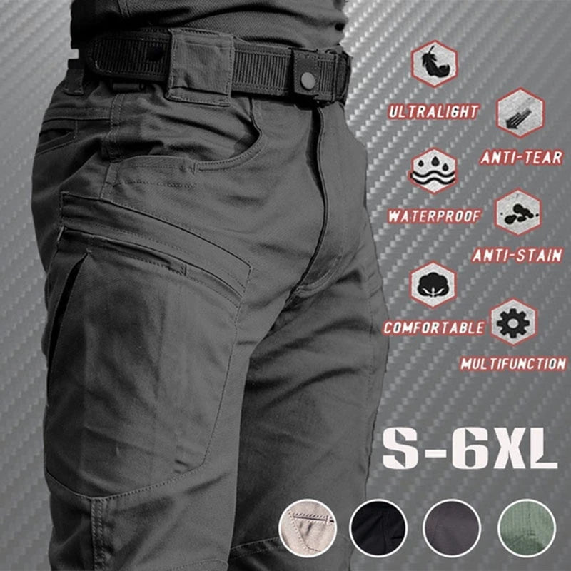 Men's Summer Tactical Cargo Pants Lightweight Casual Waterproof Trousers Casual Pants Wear-resisting Multi-pocket Outdoor Hiking Zen fit plus
