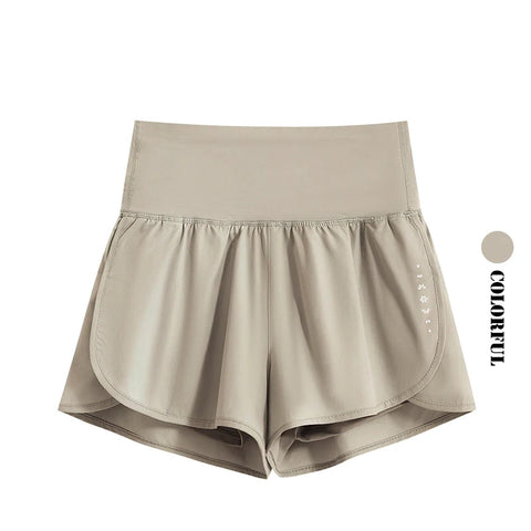 DRUR Running Short Women Gym Shorts 2 in 1Elastic Waist Shorts With Pocket Female Tennis Sportswear Fitness Clothes Jogger Pant Zen fit plus