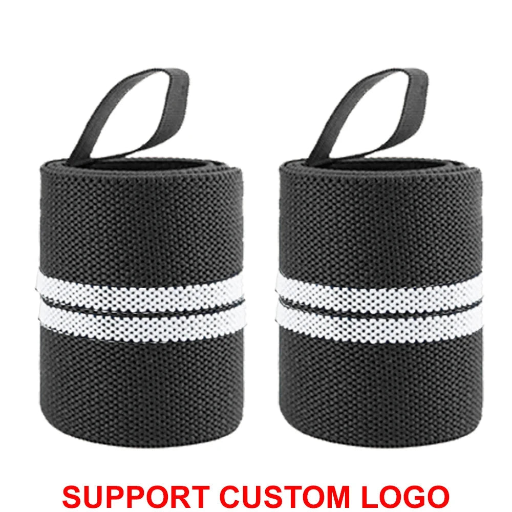 1 Pair Wristband Wrist Support Brace Straps Extra Strength Weight Lifting Wrist Wraps Bandage Fitness Gym Training Custom Logo Zen Fit Plus