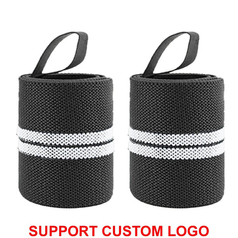 1 Pair Wristband Wrist Support Brace Straps Extra Strength Weight Lifting Wrist Wraps Bandage Fitness Gym Training Custom Logo Zen Fit Plus