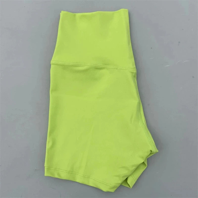 Solid Color tight Women Fitness Sport Short High Waist Yoga Short Legging Squatting Proof Comprehensive Training Jog AthletiC Zen fit plus