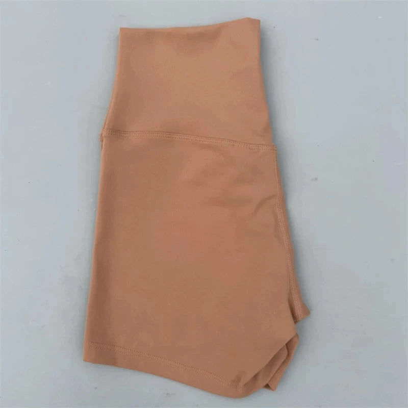 Solid Color tight Women Fitness Sport Short High Waist Yoga Short Legging Squatting Proof Comprehensive Training Jog AthletiC Zen fit plus
