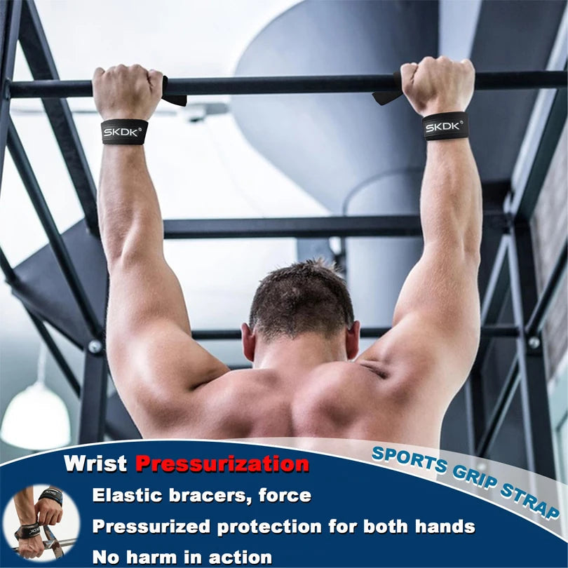 Weightlifting Straps 1 Pair Lifting Wrist Anti-Slip Silicone Strength Training Strap Deadlifts Crossfit Hand Grips Wrist Support Zen fit plus
