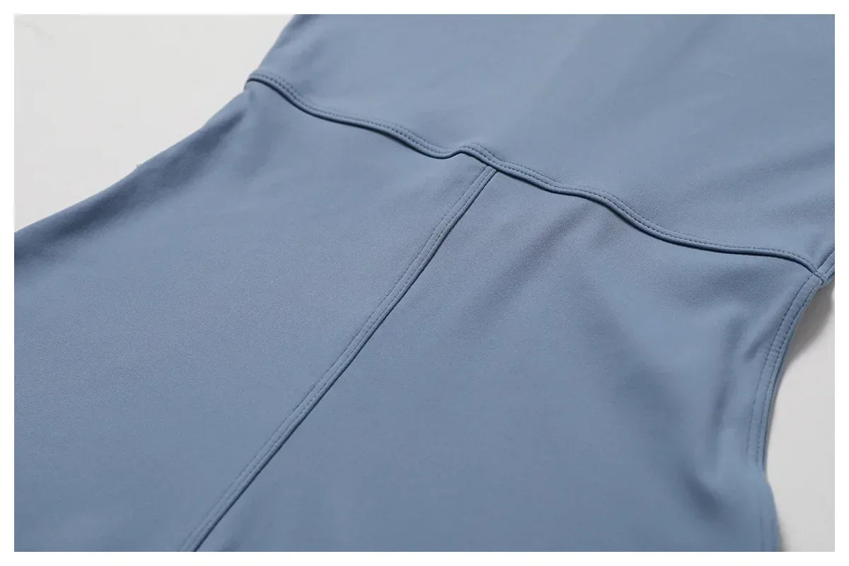 Summer Zipper Workout Jumpsuit Sports Overalls Women Gym Clothing Running Fitness Suits Gym Tracksuit Short Sportswear Yoga Set - Zen Fit Plus