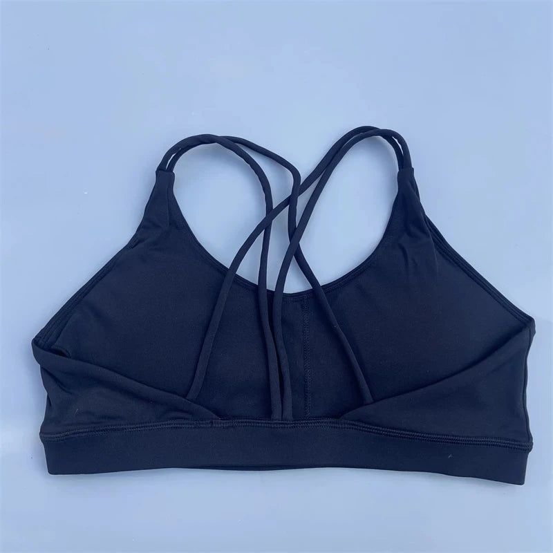 Solid Color soft high strength Women Fitness Bra Tight Sport Top Comprehensive Training Gym Yoga Underwear  Tight With Chest Pad Zen fit plus