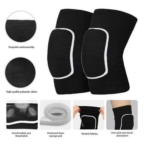 Sports Knee Pads Adults Kid Dance Knee Protector Elastic Thicken Sponge Knees Brace Support for Gym Yoga Workout Training - Zen Fit Plus