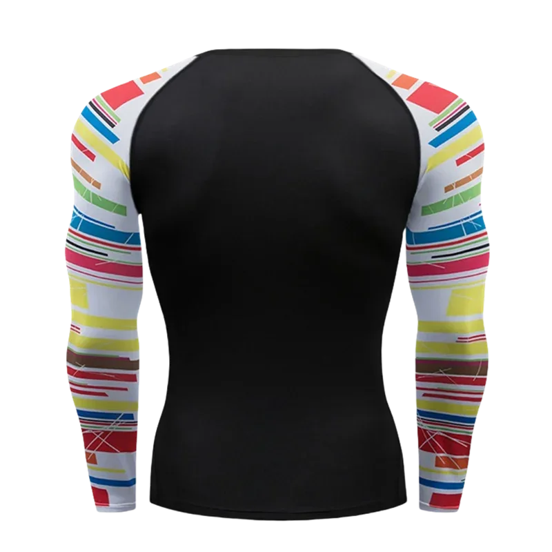 Gym Compression Dry Fit Men's Long Sleeves Fitness T-shirt Spring And Autumn Outdoor Sports Running Tees Sportswear Tops T-shirt - Zen Fit Plus