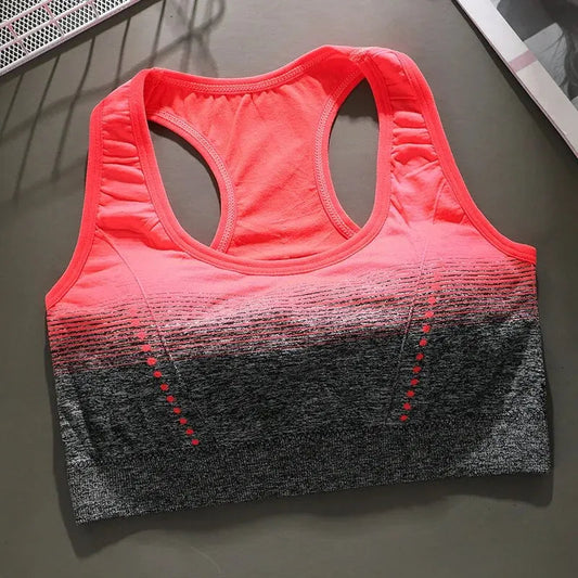 Seamless Sports Bra, Shock-absorbing, Steel Ring Free, Fashionable Vest, Breathable, Quick Drying Yoga Vest, Stress Free Fitness Zen fit plus