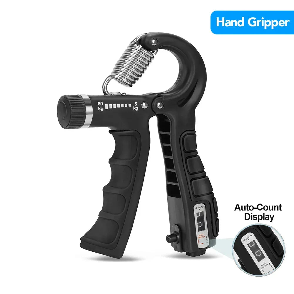 5-60Kg Adjustable Grip Strength Trainer with Finger Exerciser Hand Grip Strengthener for Muscle Building and Injury Recover - Zen Fit Plus