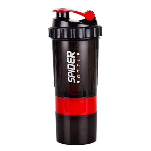 3 Layers Shaker Protein Bottle Powder Shake Cup Large Capacity Water Bottle Plastic Mixing Cup Body-Building Exercise Bottle Zen fit plus