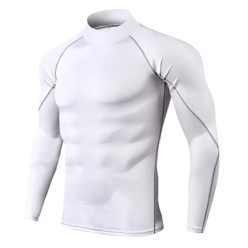 Men Sport T-shirt Quick Dry Bodybuilding Running Shirt Long Sleeve Compression Top Gym T Shirt Men Fitness Tight Rashgard - Zen Fit Plus