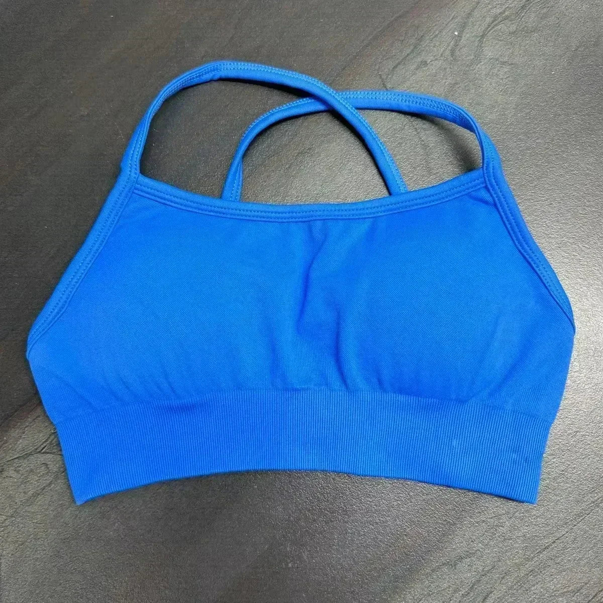 Dynamic Backless Sports Bra Women Seamless Yoga Top Bra Medium Support Padded Gym Crop Top Stretchy Fitness Sports Top Zen fit plus