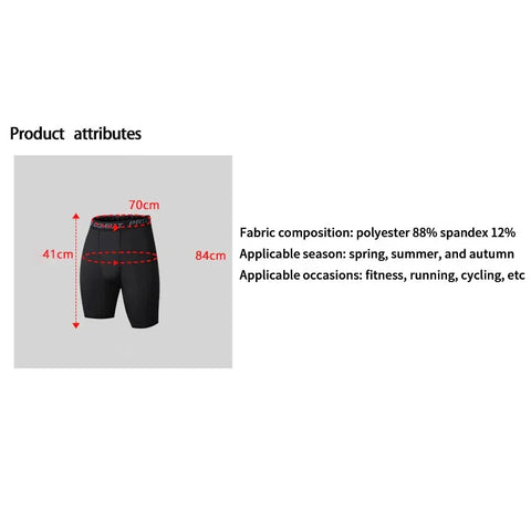 Five-point Fitness Pants Men Sports Leggings Basketball Training Quick Dry High Elastic Running Tight Bottoming Cycling Shorts - Zen Fit Plus