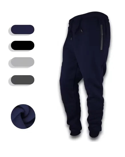Unisex Sweatpants Side Zipper Pockets Men Joggers Track Pants Elastic Waist Sport Casual Trousers Baggy Fitness Gym Clothing Zen fit plus
