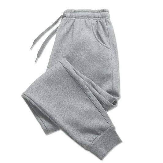 Mens Casual Pants Autumn Winter Fleece Sweatpants Men Running Jogger Sports Gym Trousers Fashion Solid Color Workout Long Pants Zen fit plus