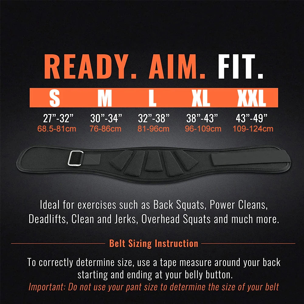 Weight Lifting Belts for Men and Women - Weight Lifting Core & Lower Back Support Workout Waist Belt for Weightlifting, Fitness Zen fit plus