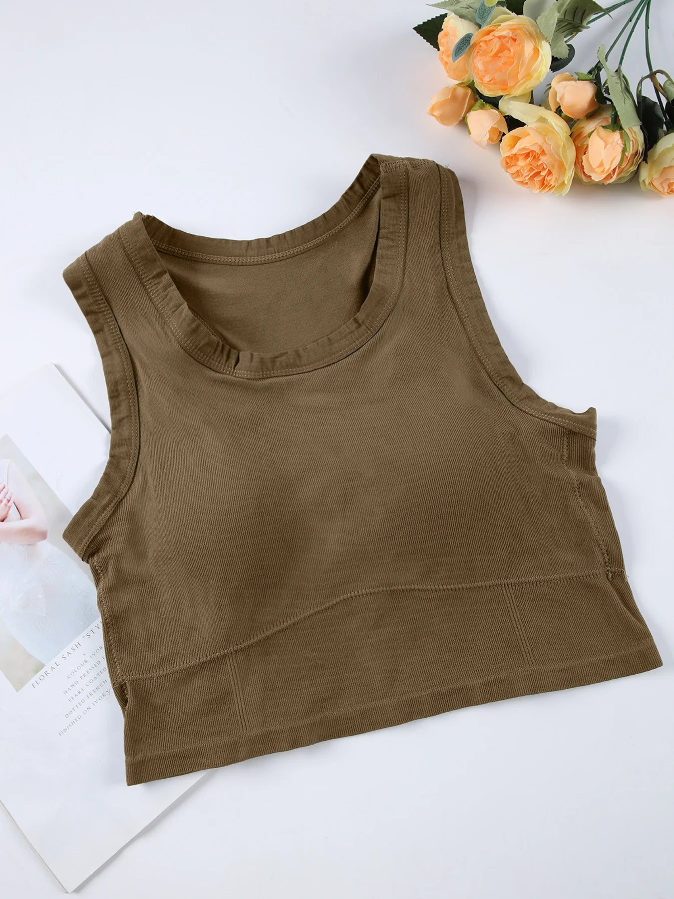 1/2 PCS Back Sports Bra Women Sleeveless Vest Beautiful Slim Tube Top Underwear With Bra Pads Undershirt Elastic Korean Crop Top Zen fit plus