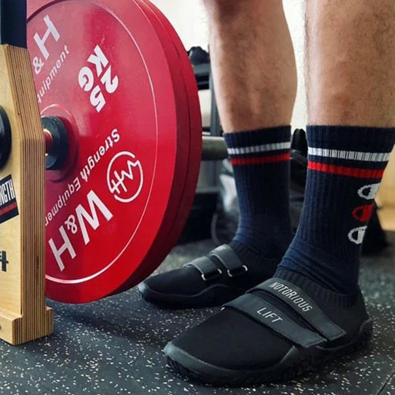 New Unisex Gym Lightweight Sports Hard Pull Squat Training Shoes Pro Hook & Loop Weightlifting Shoes Sumo shoes Squat shoe 35-46 - Zen Fit Plus