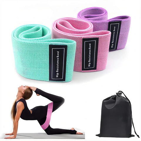 Elastic Bands Fitness Resistance Bands Yoga Pilates Hip Circle Expander Bands Gym Training Home Workout Equipment Zen fit plus