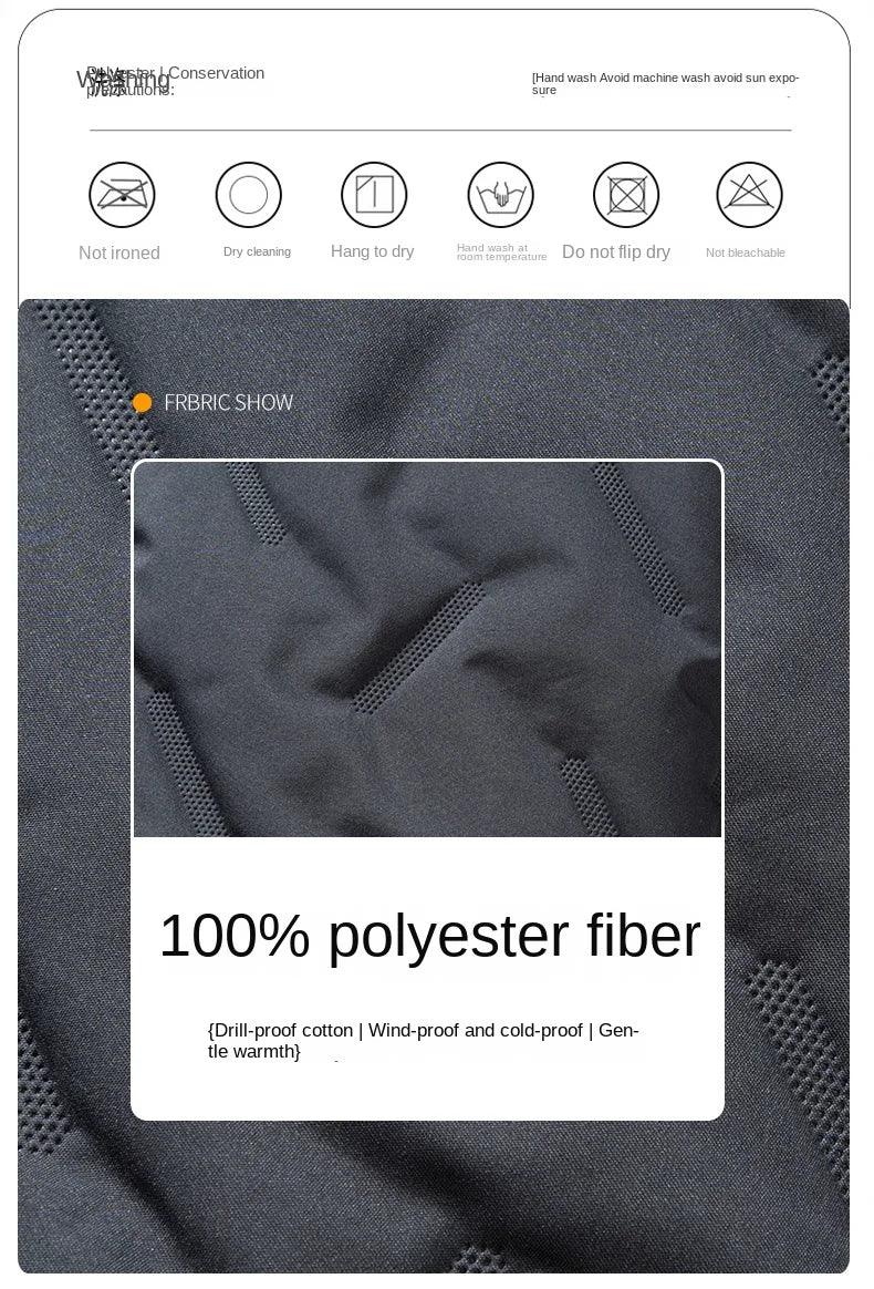 Autumn and winter fashion men's cotton vest jacket casual multifunctional plus size warm standing collar sleeveless men's top - Zen Fit Plus