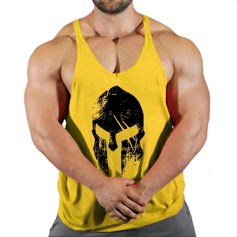 Muscular Man Gyms Men's Clothes Tank Top Vest Gym Bodybuilding and Fitness Stringer Clothing Workout Brand Singlets Shirt Muscle Zen fit plus