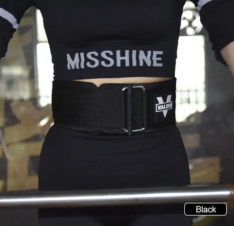 GOBYGO 1Pcs Fitness Weightlifting Belt Squat Pull-Up Gym Strength Lifting Adjustable Lumbar Support Metal Buckle Cross Training - Zen Fit Plus