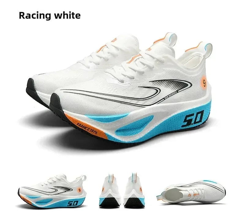 Unisex 2025 Full Carbon Plate Running Shoes Professional Marathon Racing Lightweight Bounce Cushion Breathable Sports Sneakers - Zen Fit Plus