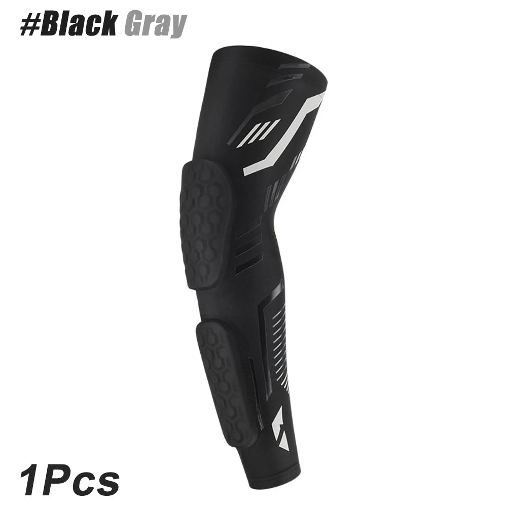 1 Pcs Sports Padded Arm Sleeves Protective Compression Elbow Pad Basketball Football Volleyball Soccer Gym Sport Arm Guards Home Zen fit plus