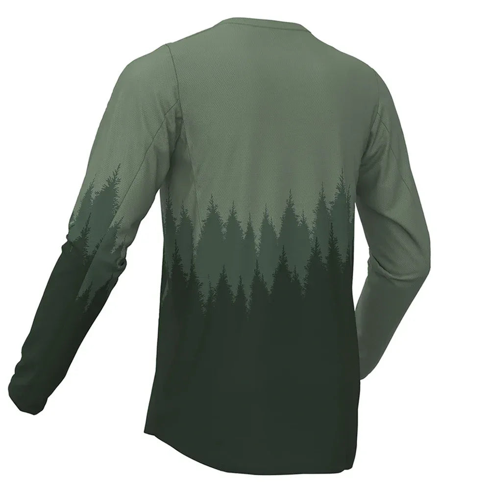 Men's Long Sleeve Motocross Cycling Jerseys Downhill Mountain Bike MTB Shirts Offroad DH Bicycle Bike Jeresys Clothing - Zen Fit Plus