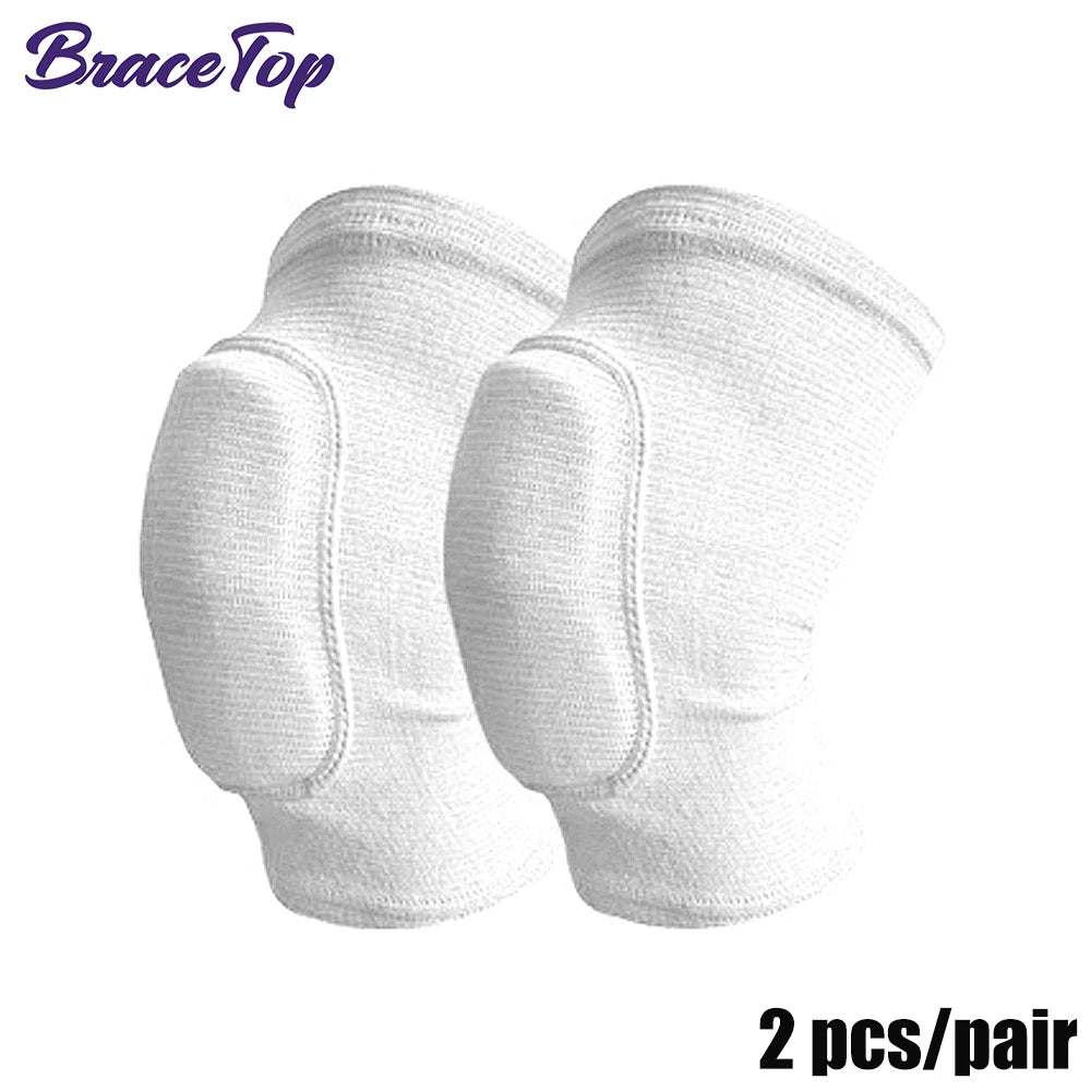 1 Pair Sports Knee Pads Adults Kid Dance Knee Protector Elastic Thicken Sponge Knees Brace Support for Gym Yoga Workout Training Zen fit plus