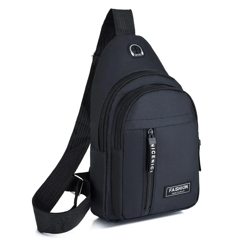 Chest Bags Men's One Shoulder Crossbody Bag Large Capacity Outdoor Sports Leisure Fashion Small Shoulder Bag Backpack Men's Zen fit plus