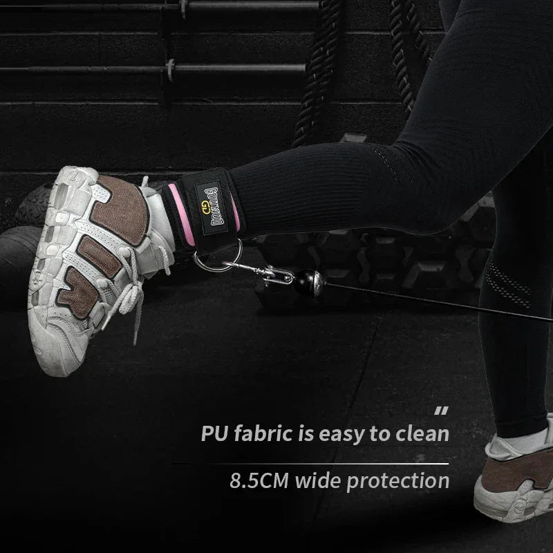 2PC/3PC GOUNOD Fitness Ankle Strap Adjustable D-Ring Support Cuffs Gym Leg Strength Exercise Pulley With Buckle Sport Guard Safe - Zen Fit Plus