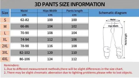 3D Printed Mesh Breathable Fashionable European and American Style Adult and Children's Casual Sports Pants.