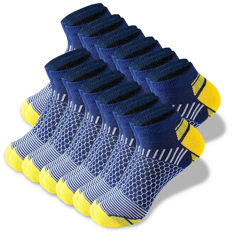 6/12 Pairs Colorful Men's Low Tub Socks Fashion Comfortable Autumn Classic Black Business Sock High-quality Men's Short Socks - Zen Fit Plus