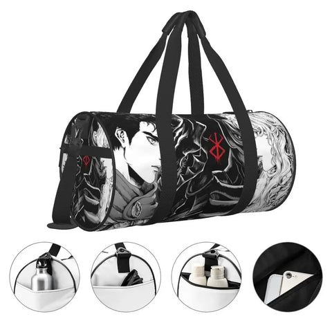 Japanese Anime Bereserk Printed Sports Bags Fashion Cool Training Gym Bag Large Cute Handbags Couple Design Outdoor Fitness Bag - Zen Fit Plus