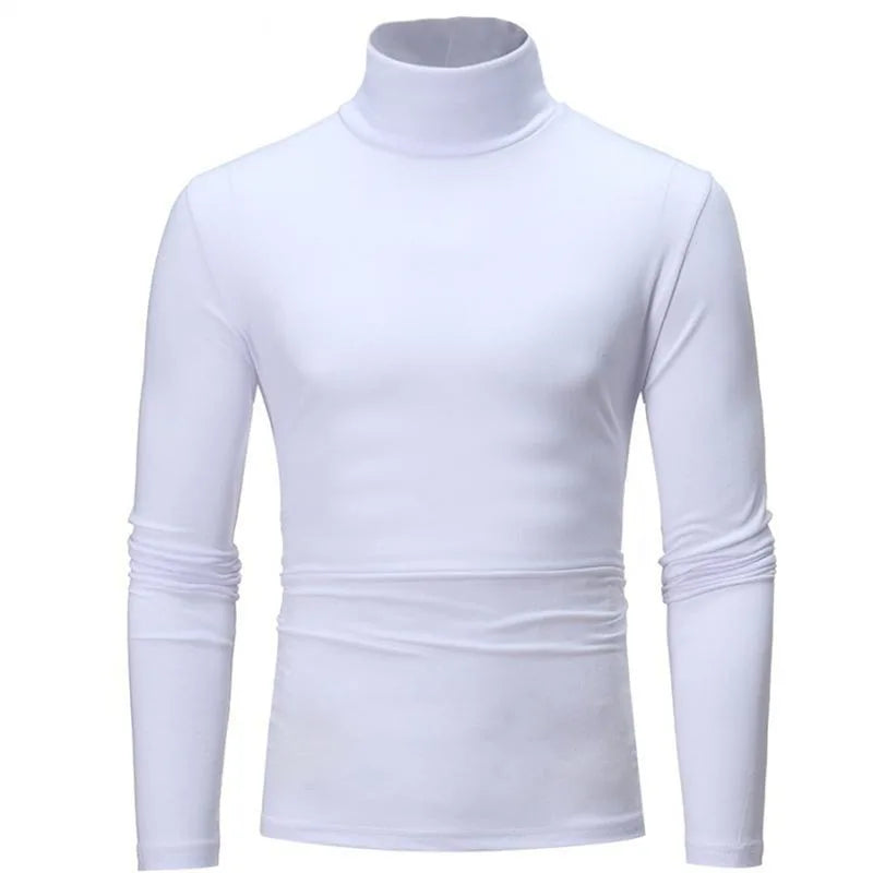 Thermal Underwear Tops Men Spring Clothes Thermal Shirt Autumn Men's Winter Tights High Neck Thin Slim Fit Long Sleeve T-shirt Zen fit plus