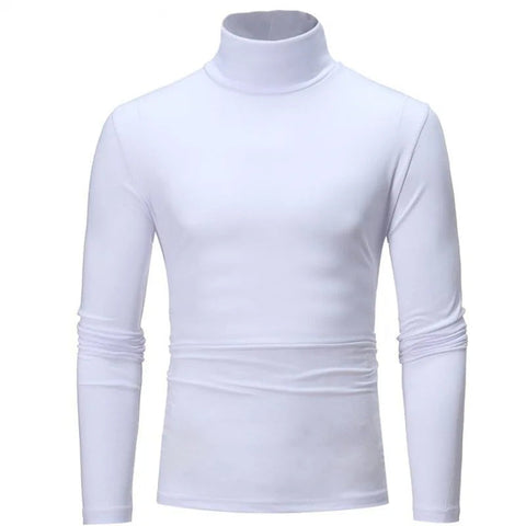 Thermal Underwear Tops Men Spring Clothes Thermal Shirt Autumn Men's Winter Tights High Neck Thin Slim Fit Long Sleeve T-shirt Zen fit plus