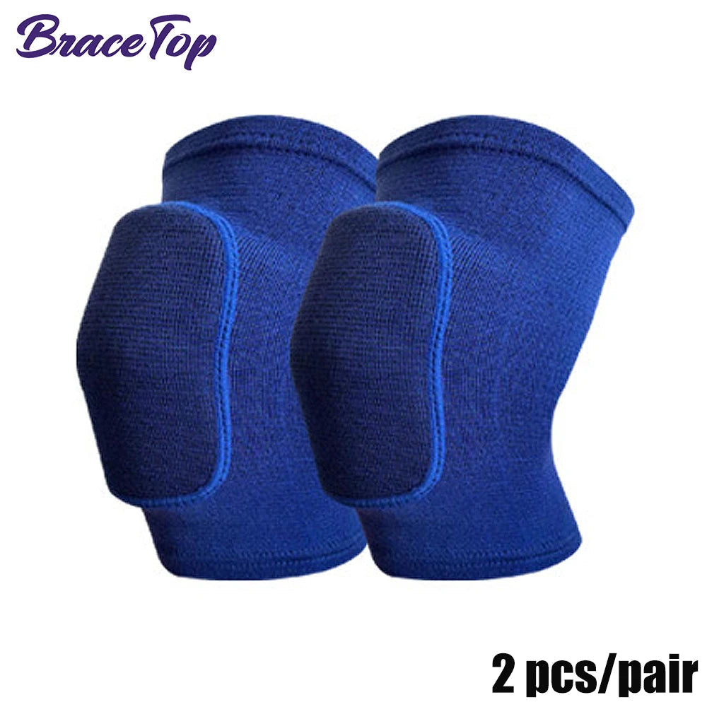 1 Pair Sports Knee Pads Adults Kid Dance Knee Protector Elastic Thicken Sponge Knees Brace Support for Gym Yoga Workout Training Zen fit plus