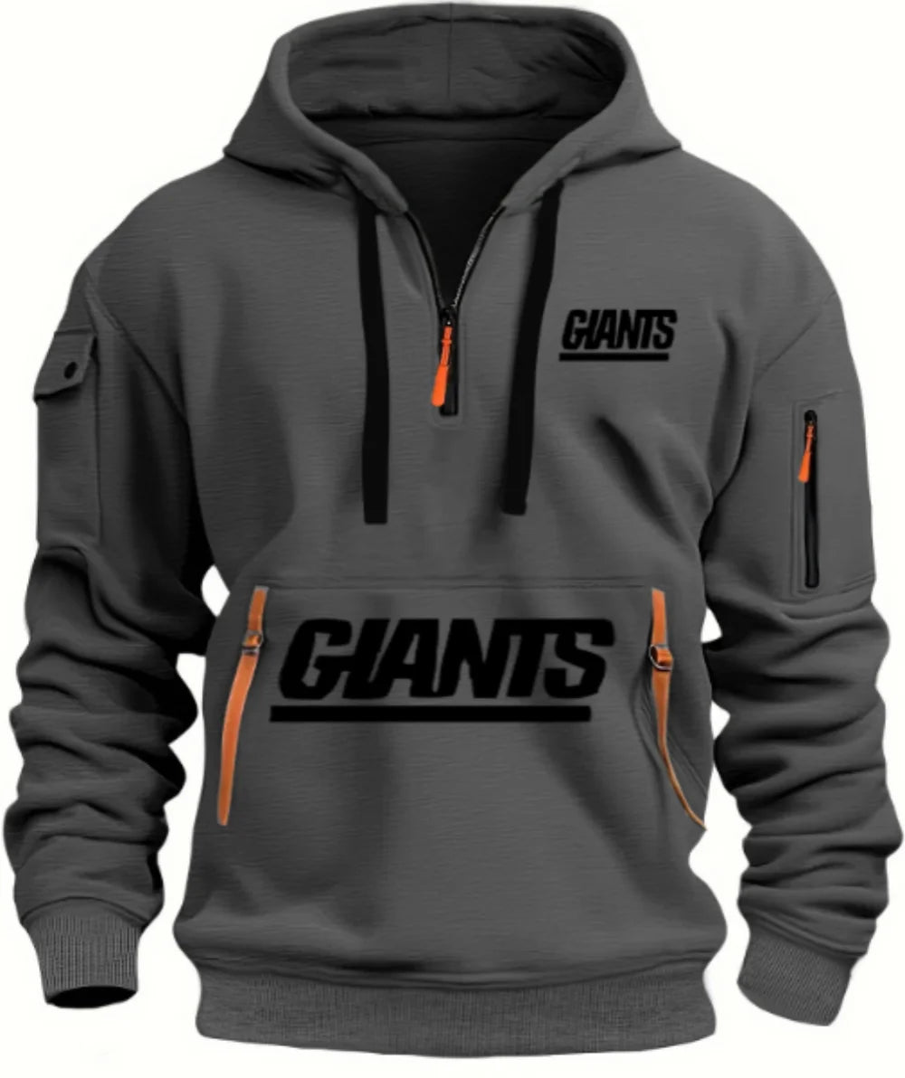 2025 Autumn winter men's outdoor sports fashion clothing long sleeve hoodie solid color top Creative pattern hooded top Zen fit plus