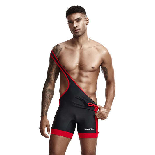 Mens Undershirts Bodysuit Wrestling Singlet Fitness Workout Running Vest Bodywear Underwear Bodybuilding Jumpsuit Zen fit plus