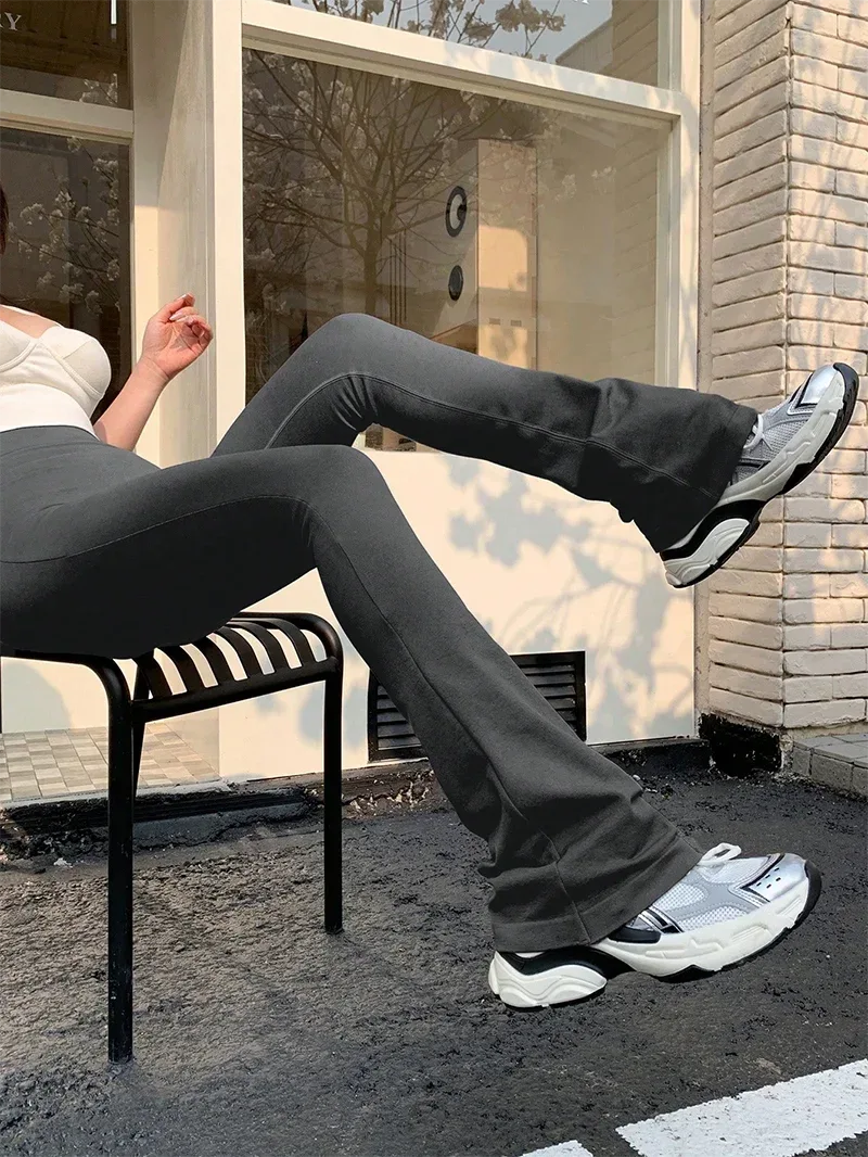 High Waisted Compression Without Awkward Lines Micro Flared Yoga Outdoor Wear Seamless Elastic Fitness Pants Lifting Leggings - Zen Fit Plus