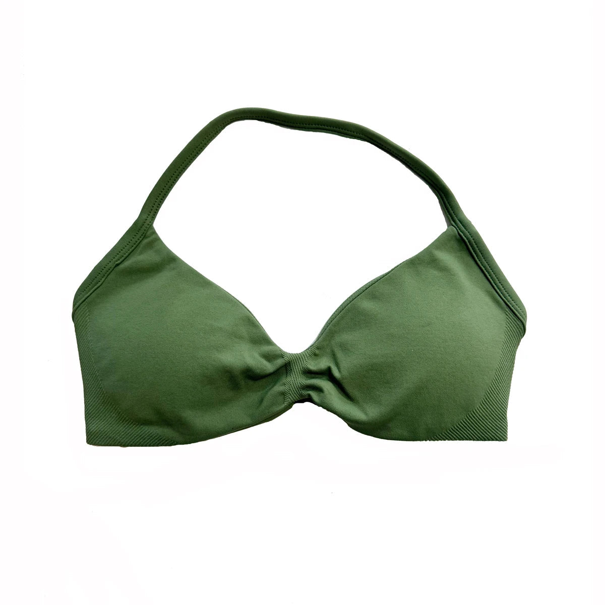 Impact Strappy Bra for Women Open Back Halter Sports Bra Light Support Gym Crop Top Seamless Workout Yoga Top Bra Padded Bras Zen fit plus